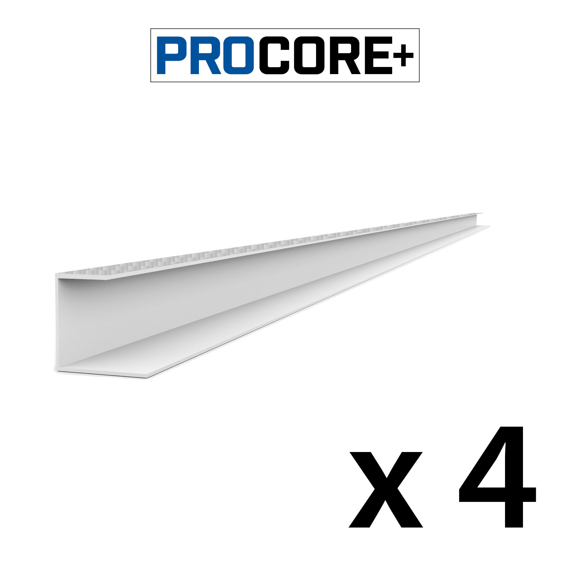 PROCORE PLUS Ensemble de moulures latérales de 8 pi