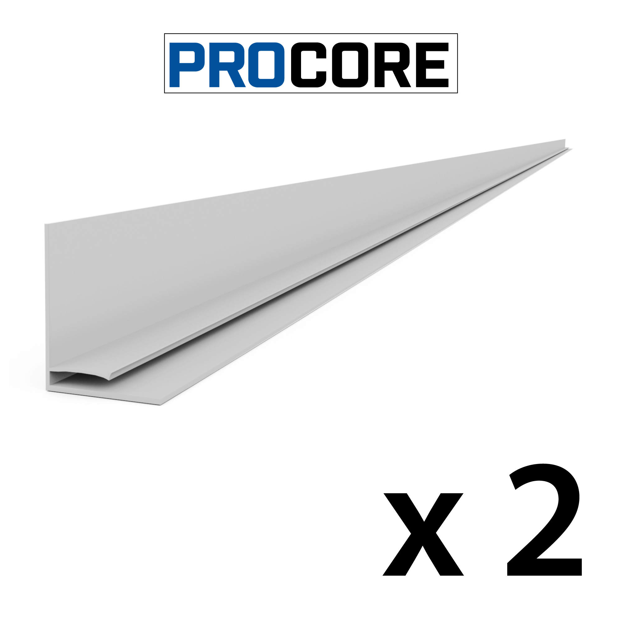 PROCORE – Ensemble de moulures supérieures en PVC de 8 pi