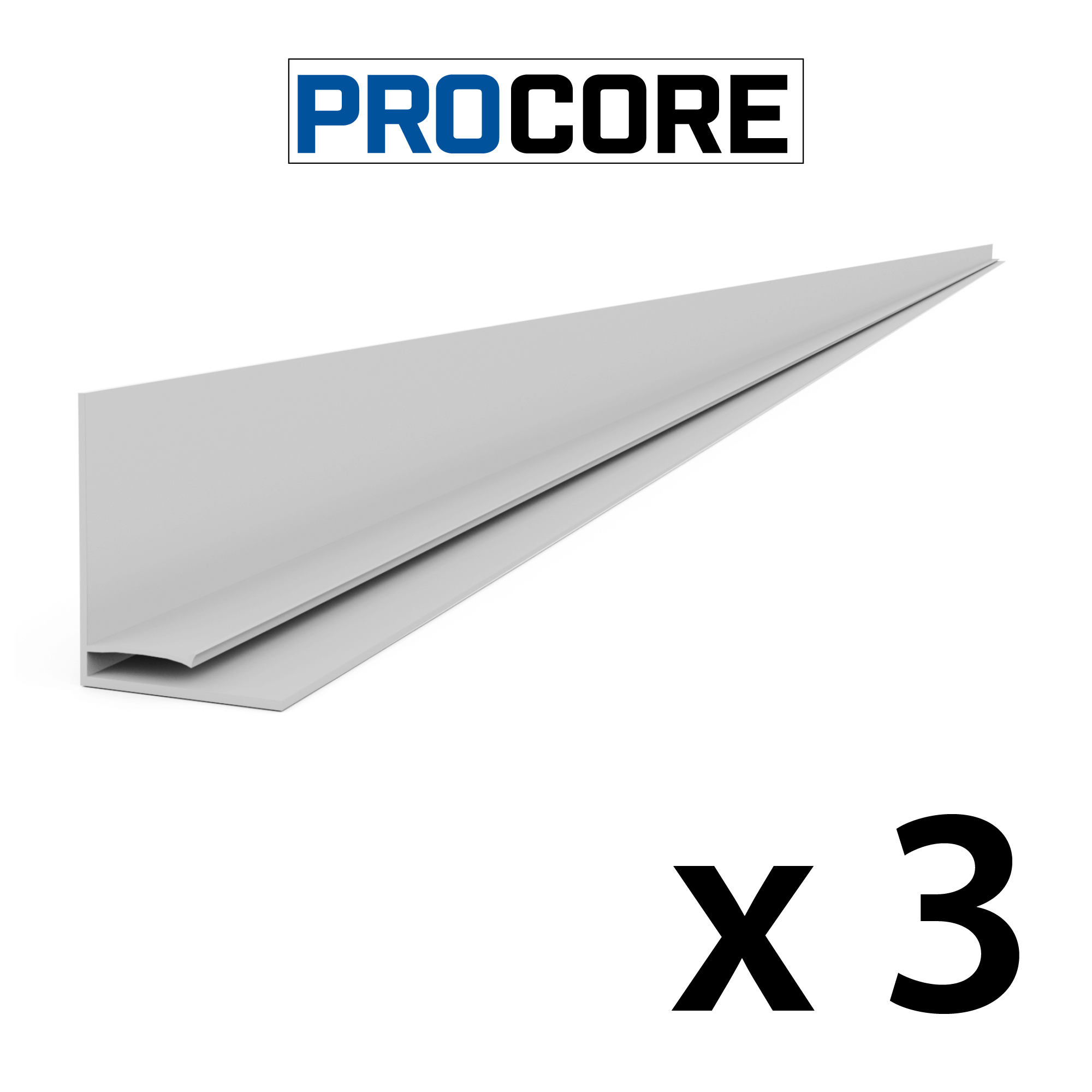 PROCORE – Ensemble de moulures supérieures en PVC de 8 pi