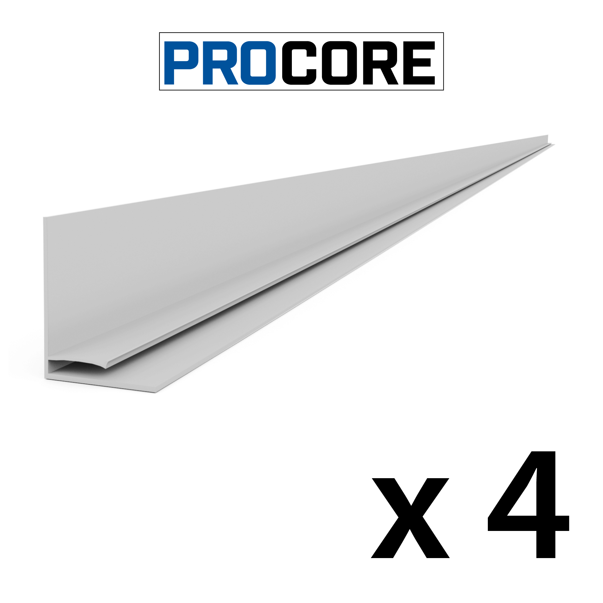 PROCORE – Ensemble de moulures supérieures en PVC de 8 pi