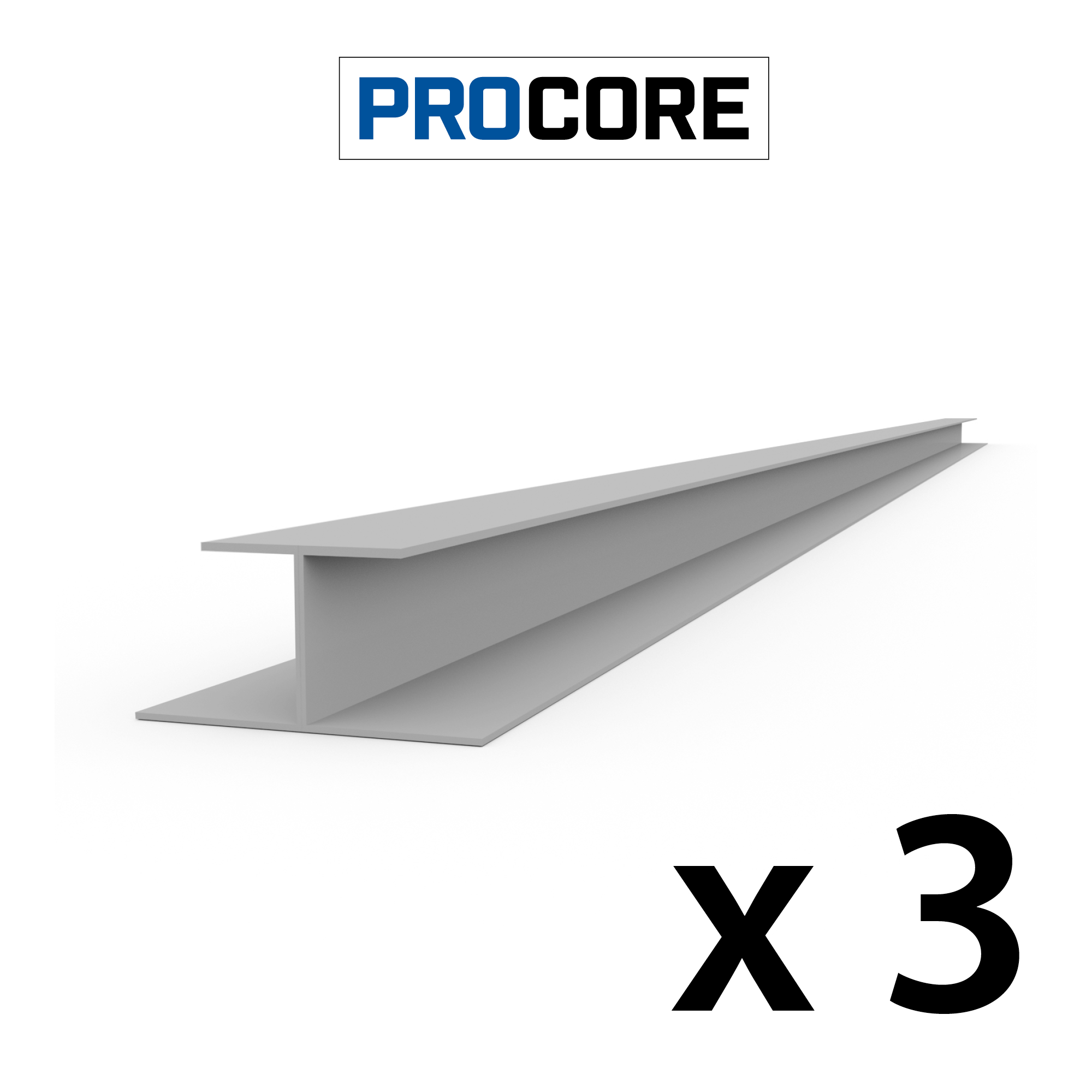 PROCORE – Ensemble de moulures en H de 8 pi