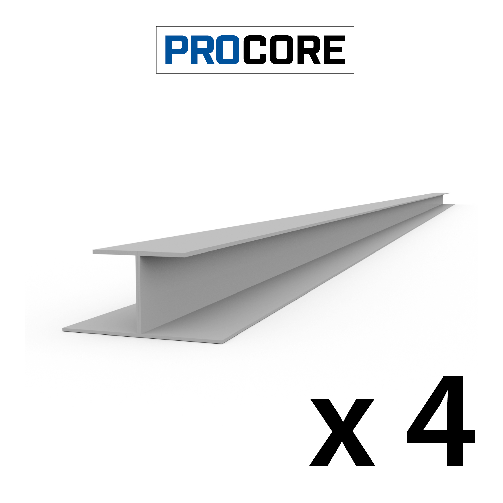 PROCORE – Ensemble de moulures en H de 8 pi