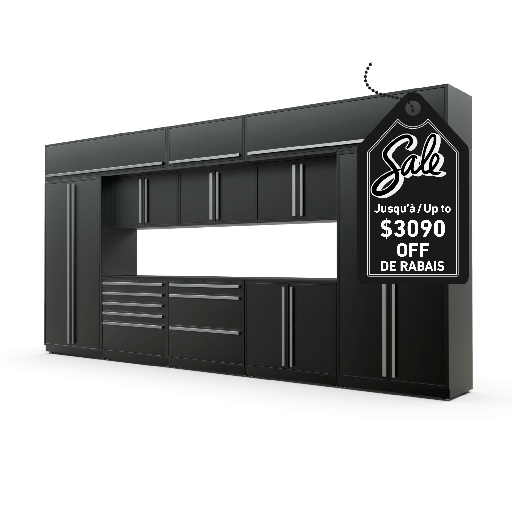 Fusion Plus – Ensemble de 16 pieds – MAX + Armoires supérieures