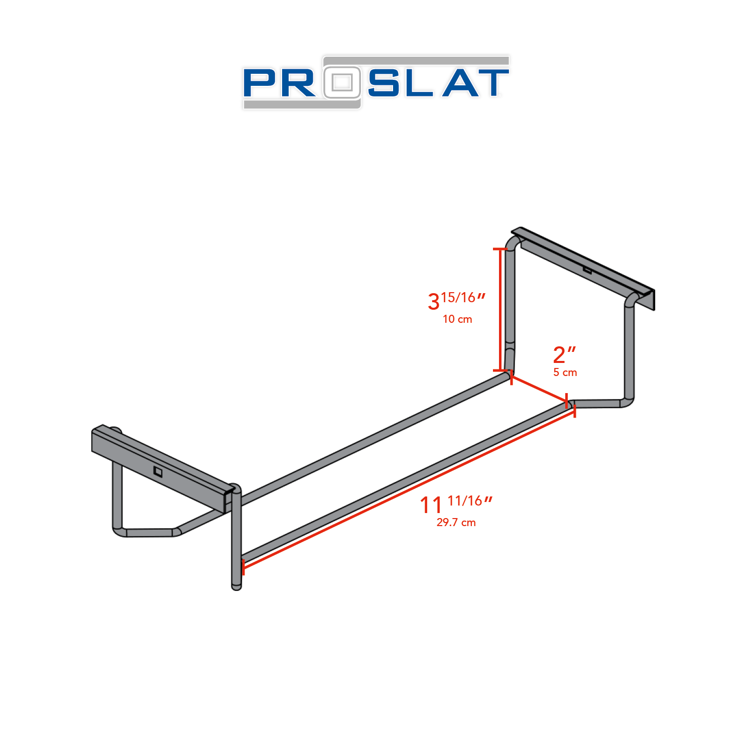 STEALTH Étagère en métal ultra-robuste de 24 po avec porte-outils