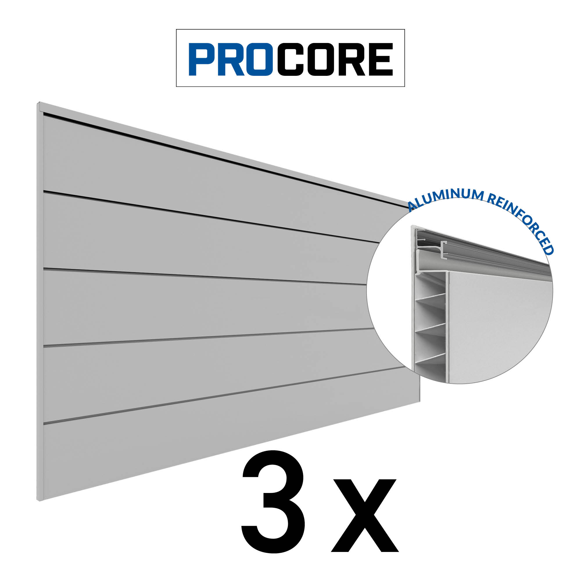Panneaux PROCORE XL 4 pi x 8 pi – Ensemble de 3 (96 pieds carrés)