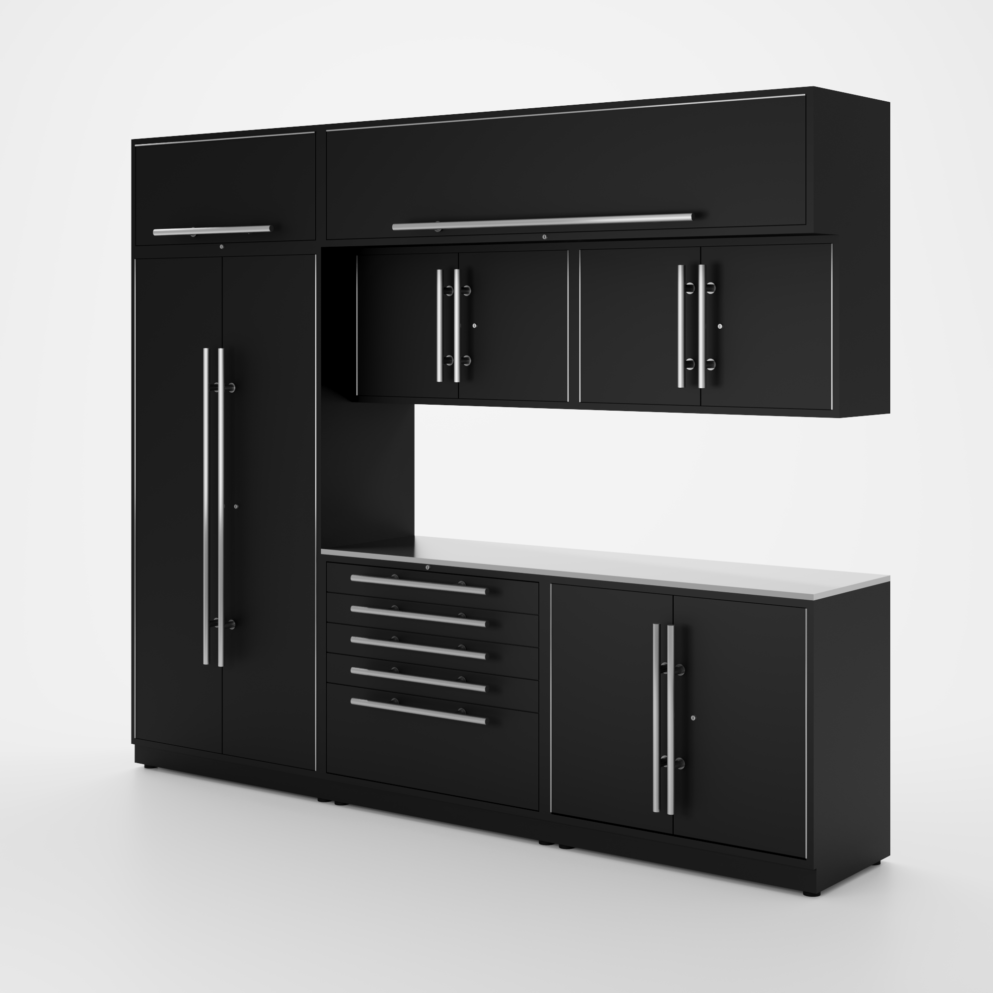 Armoires LUX – Ensemble de 10 pieds – MAX – Modules supérieurs