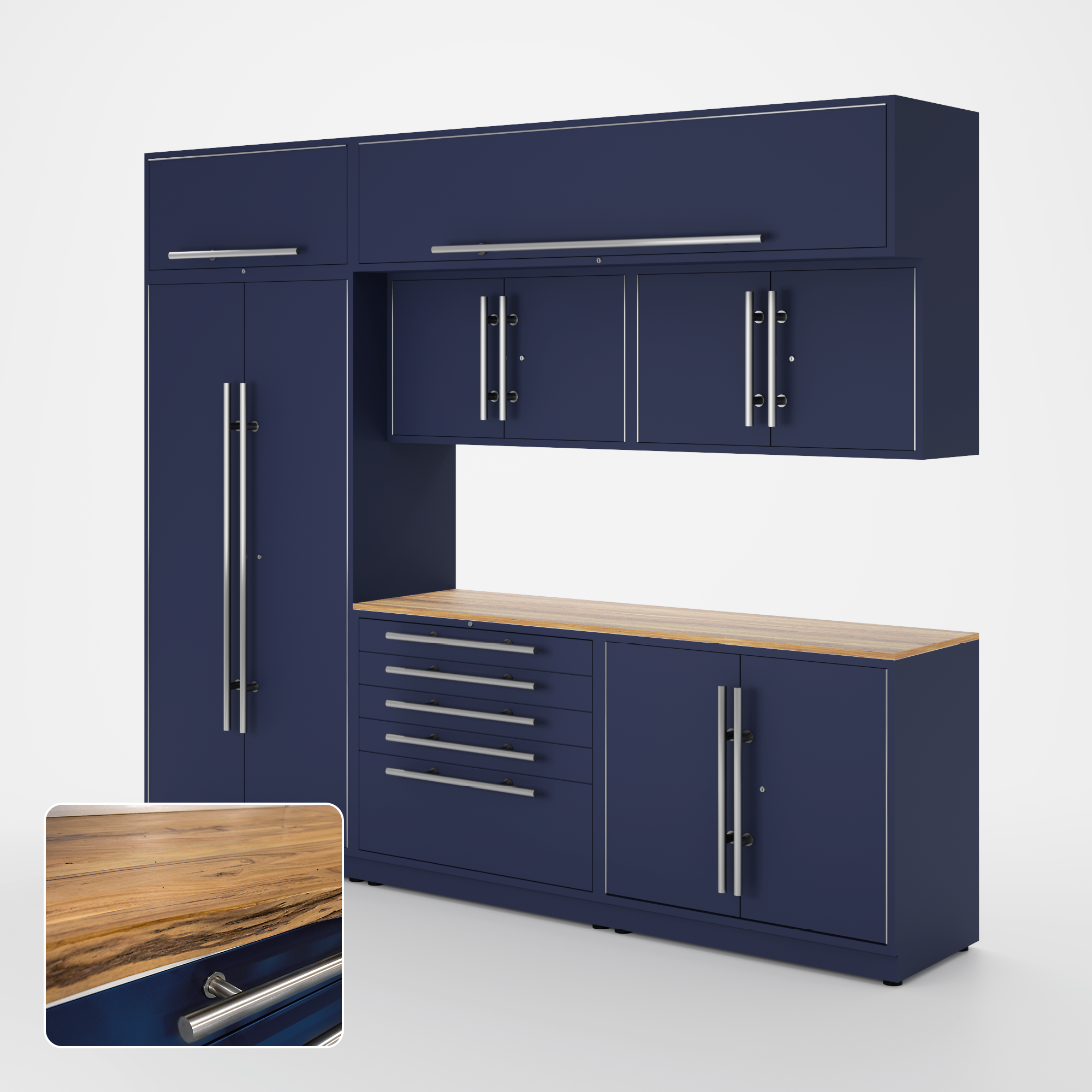 Armoires LUX – Ensemble de 10 pieds – MAX – Modules supérieurs