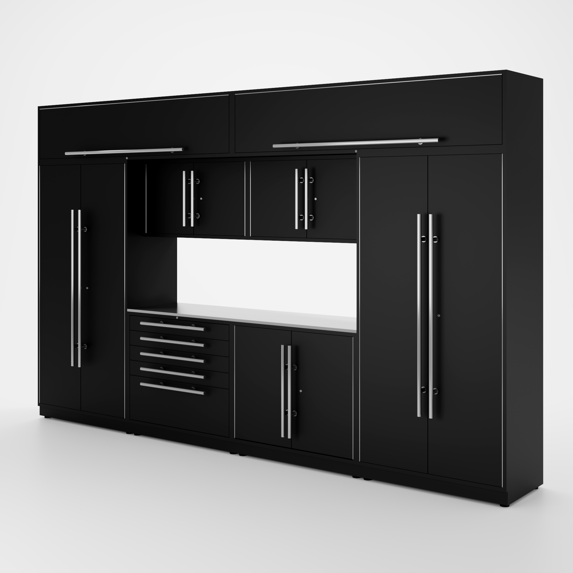 Armoires LUX — Ensemble de 13 pieds — MAX — Modules supérieurs