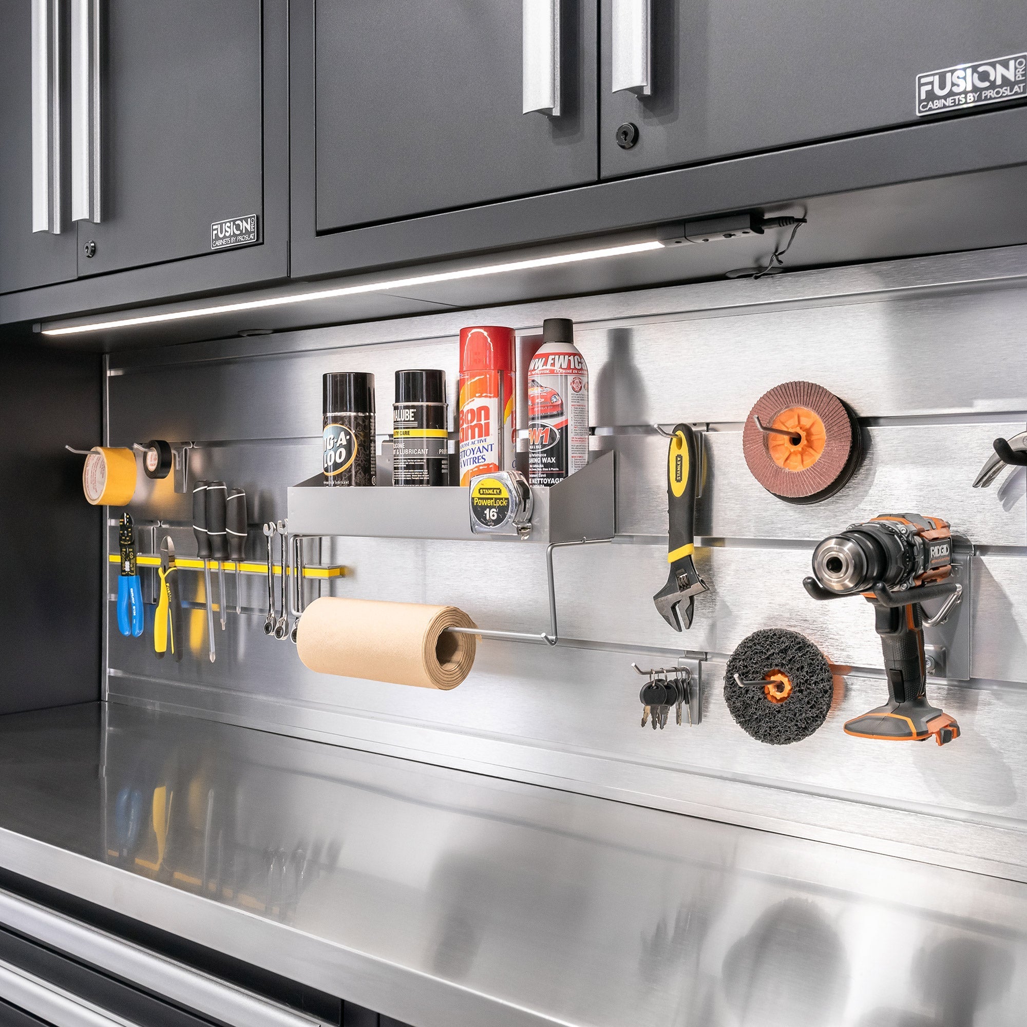 Dosseret en aluminium de 60 pouces pour surface de travail en bois massif "Live Edge"