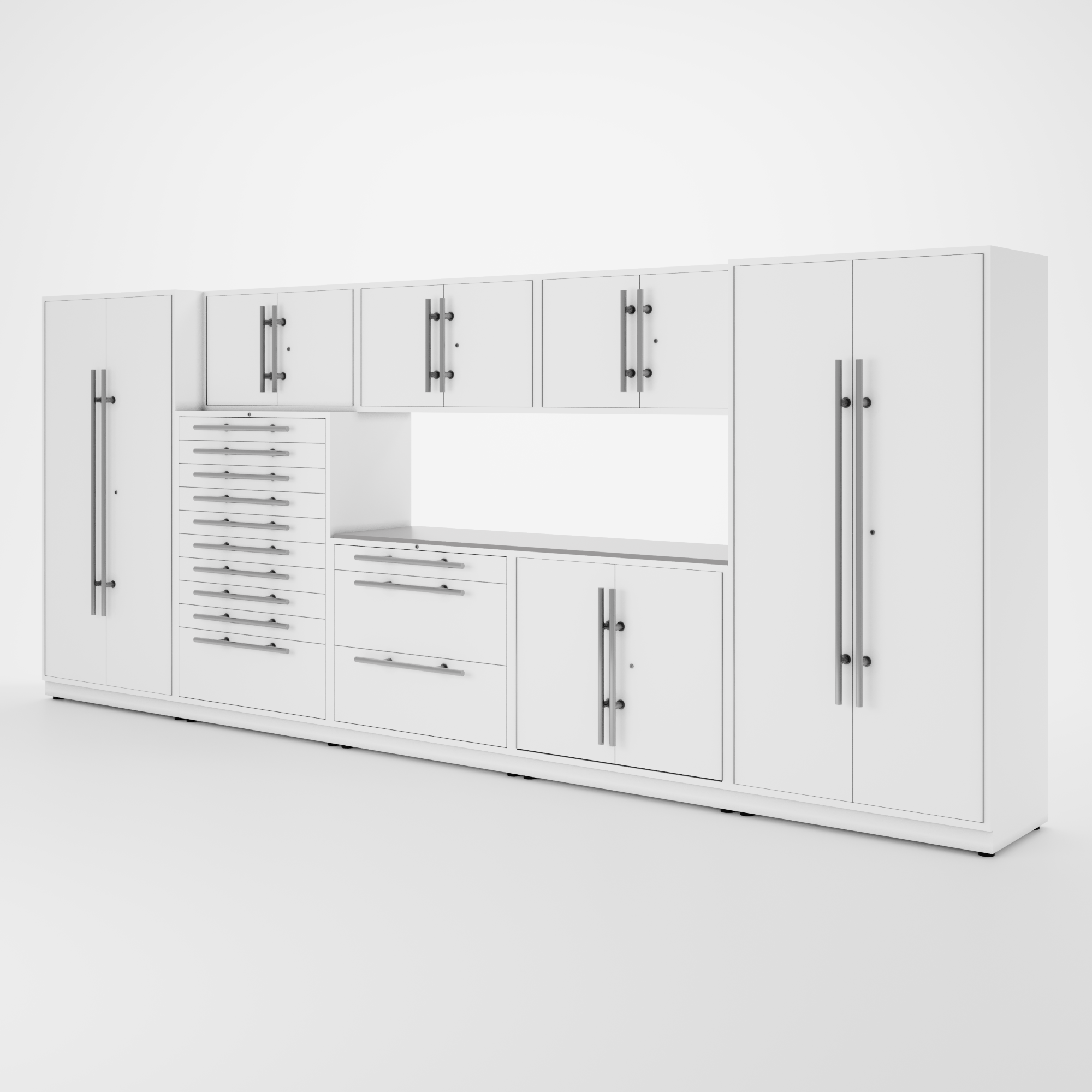Armoires LUX – Ensemble de 16 pieds – Coffre à outils