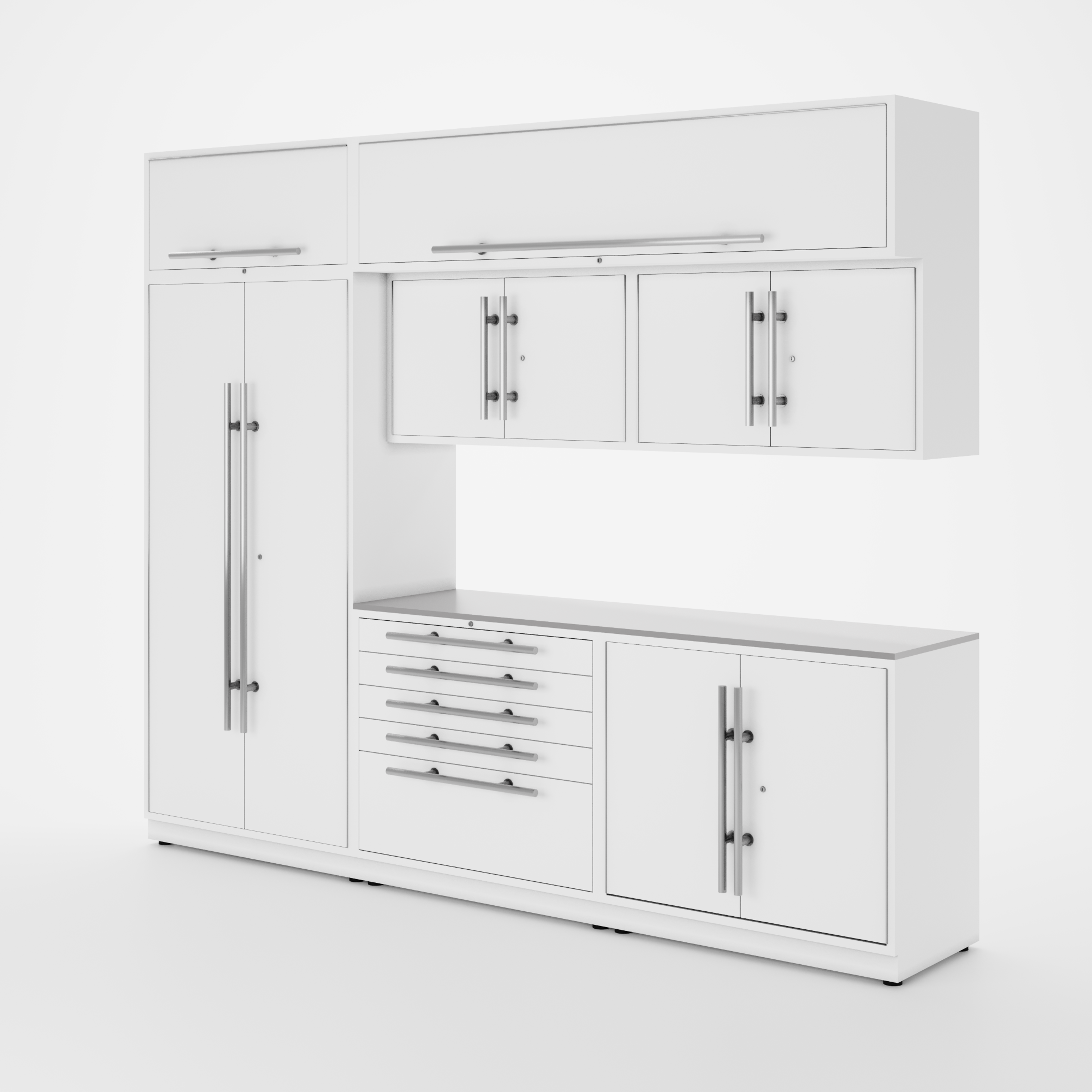 Armoires LUX – Ensemble de 10 pieds – MAX – Modules supérieurs