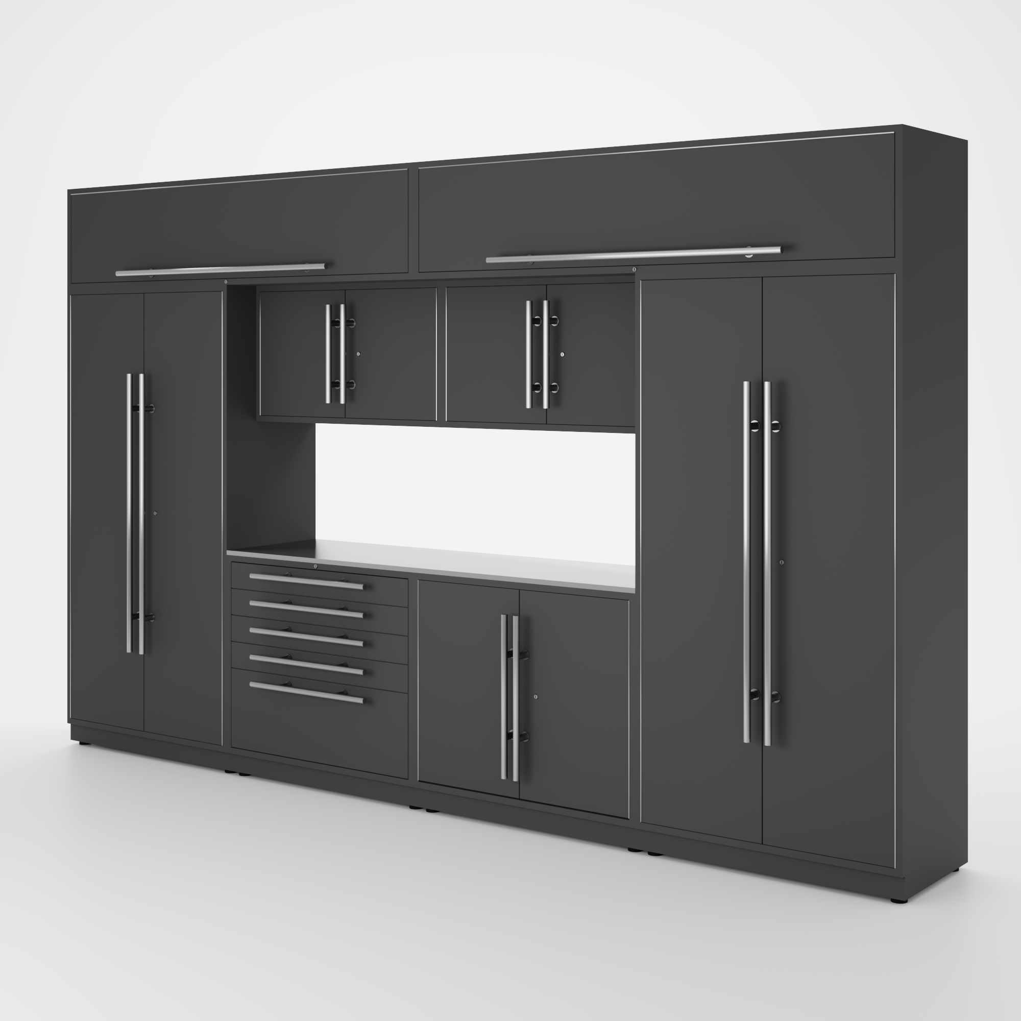 Armoires LUX — Ensemble de 13 pieds — MAX — Modules supérieurs