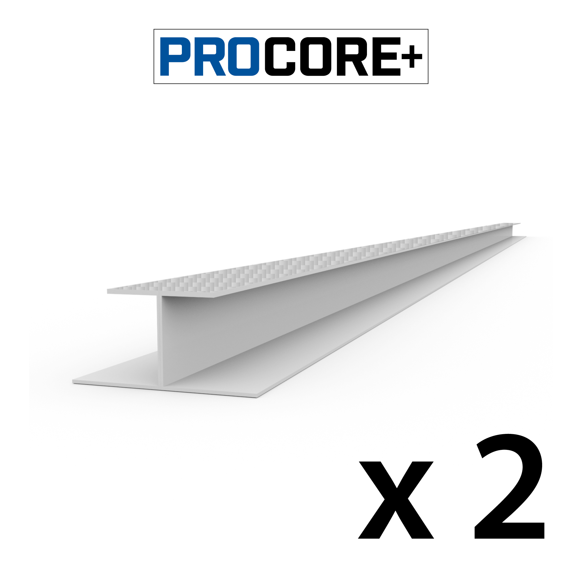 PROCORE PLUS Ensemble de moulures en H de 8 pi