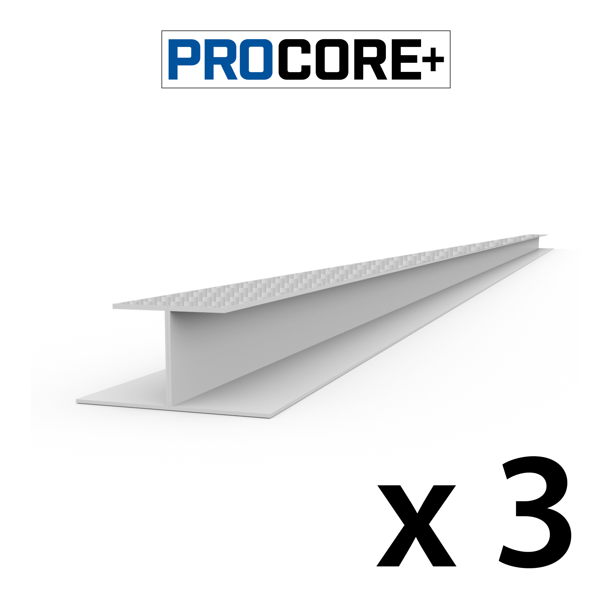 PROCORE PLUS Ensemble de moulures en H de 8 pi