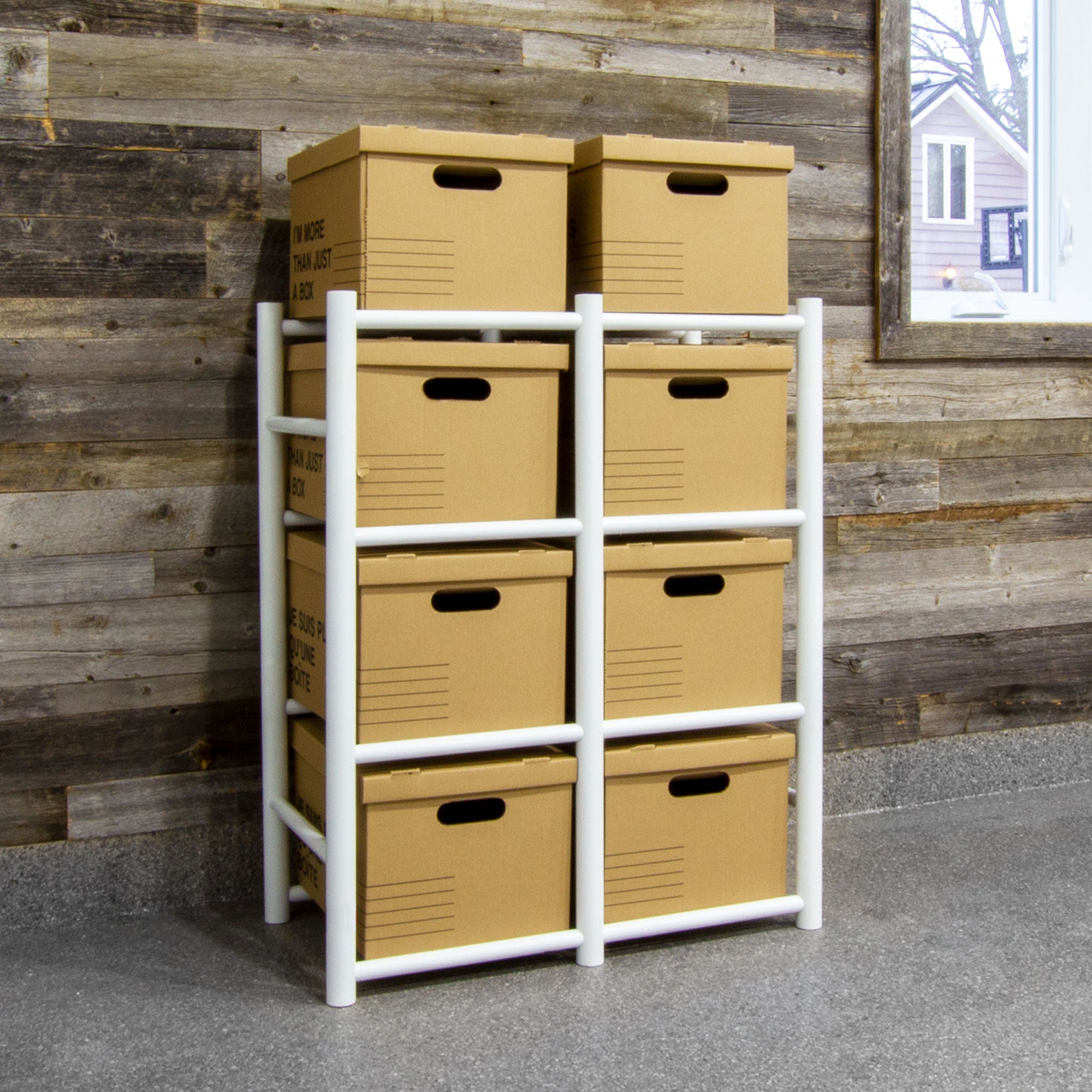 Bin Warehouse – Support pour 8 boîtes à dossier