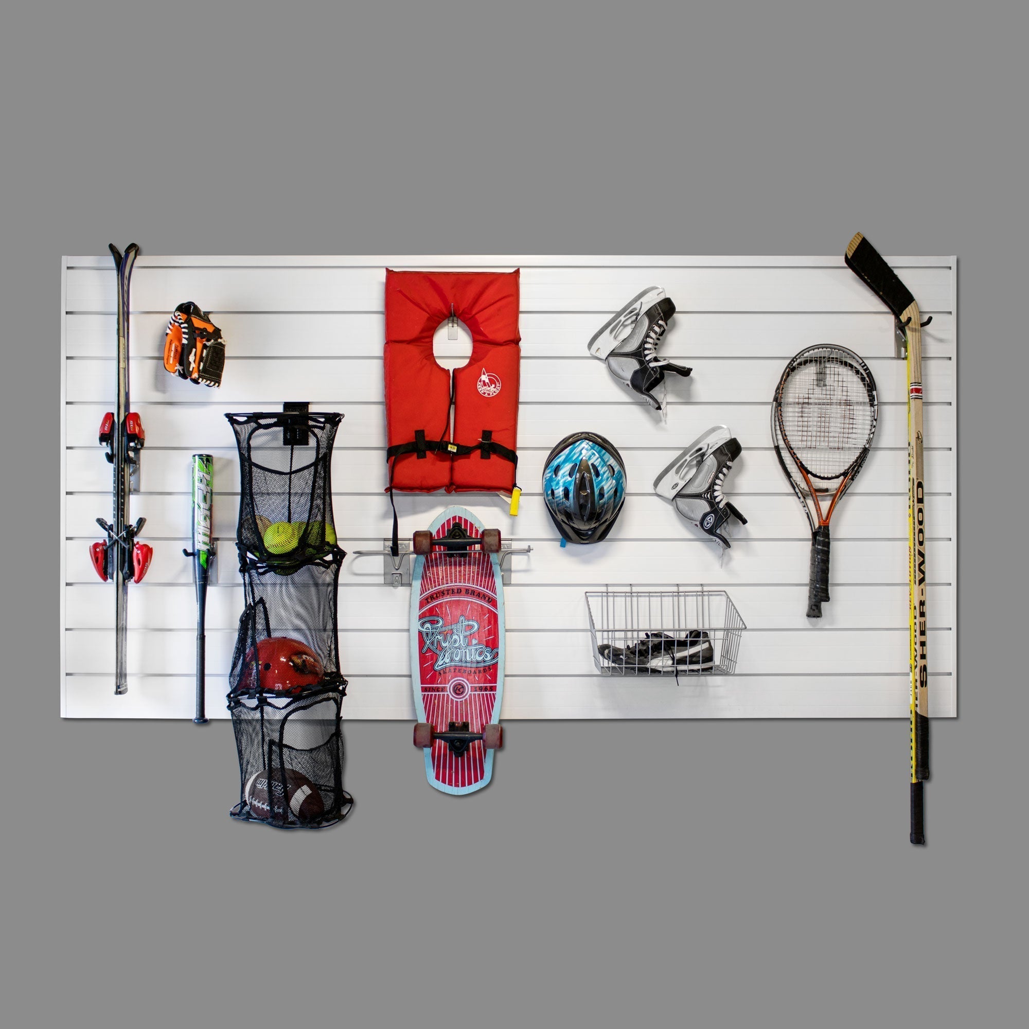 4 ft. x 8 ft. PROCORE PVC Slatwall – 4 Pack 128 sq ft