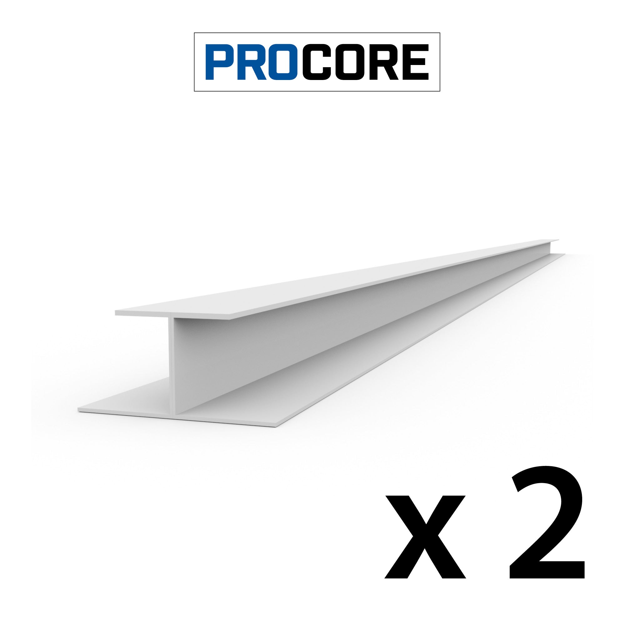 PROCORE – Ensemble de moulures en H de 8 pi