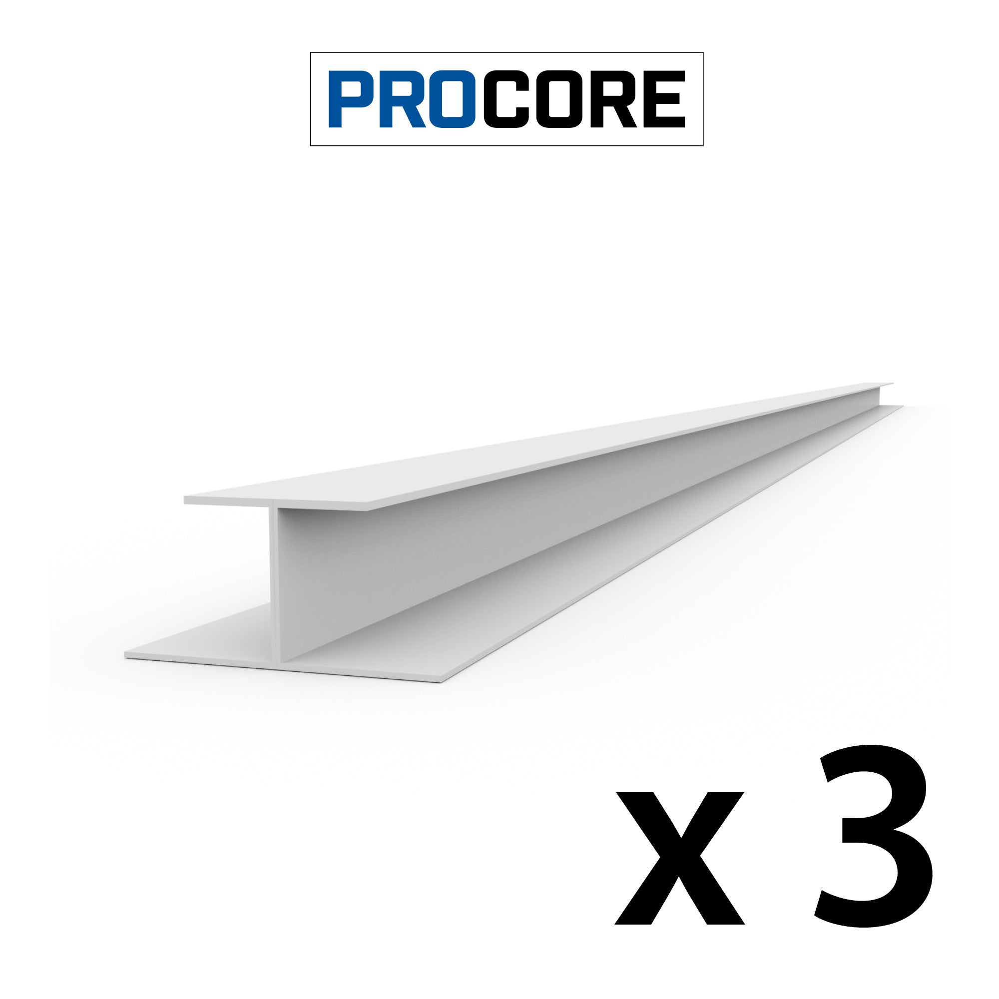 PROCORE – Ensemble de moulures en H de 8 pi