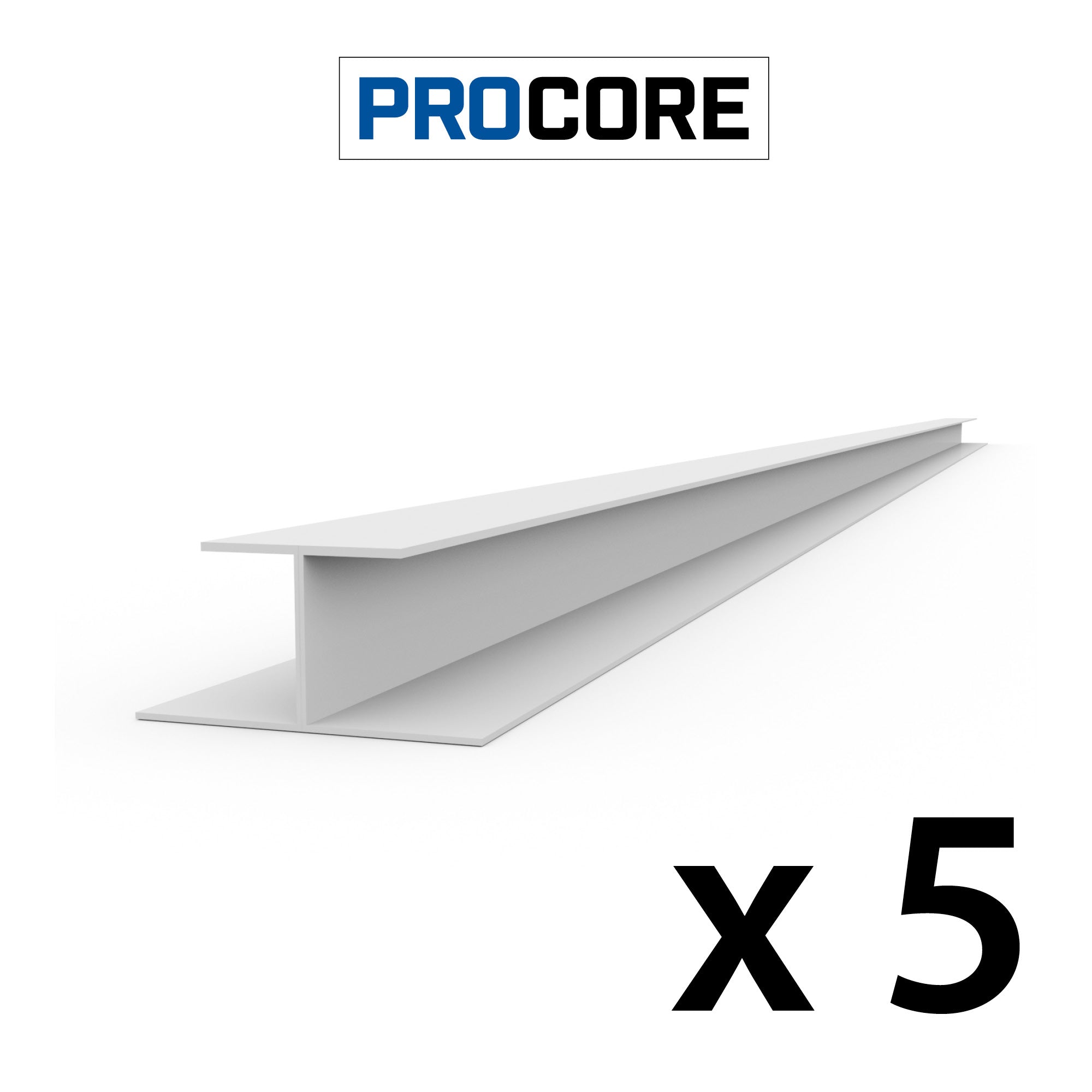 PROCORE – Ensemble de moulures en H de 8 pi