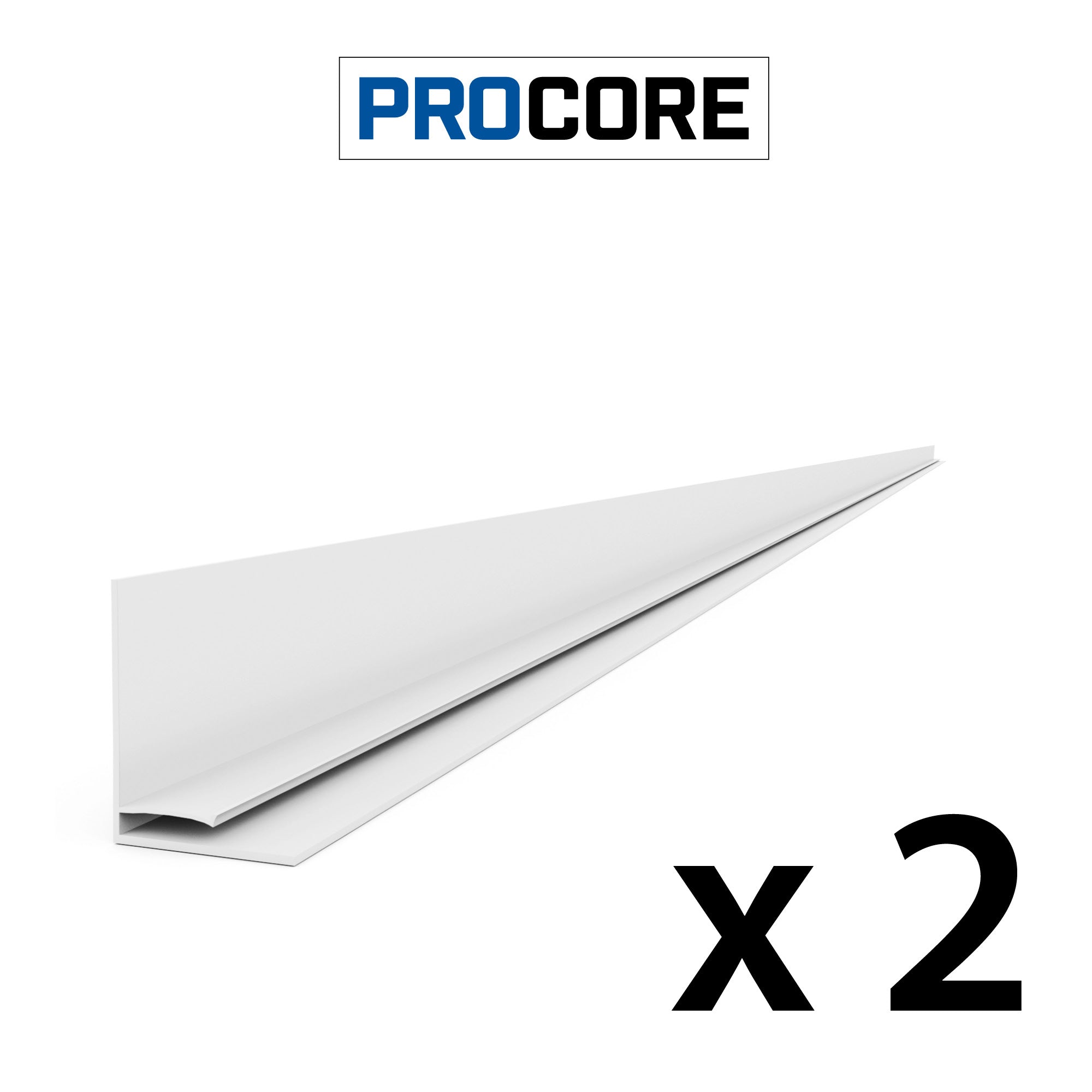 PROCORE – Ensemble de moulures supérieures en PVC de 8 pi