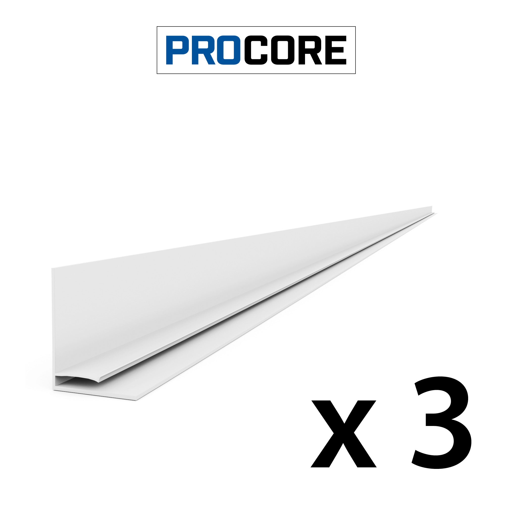 PROCORE – Ensemble de moulures supérieures en PVC de 8 pi