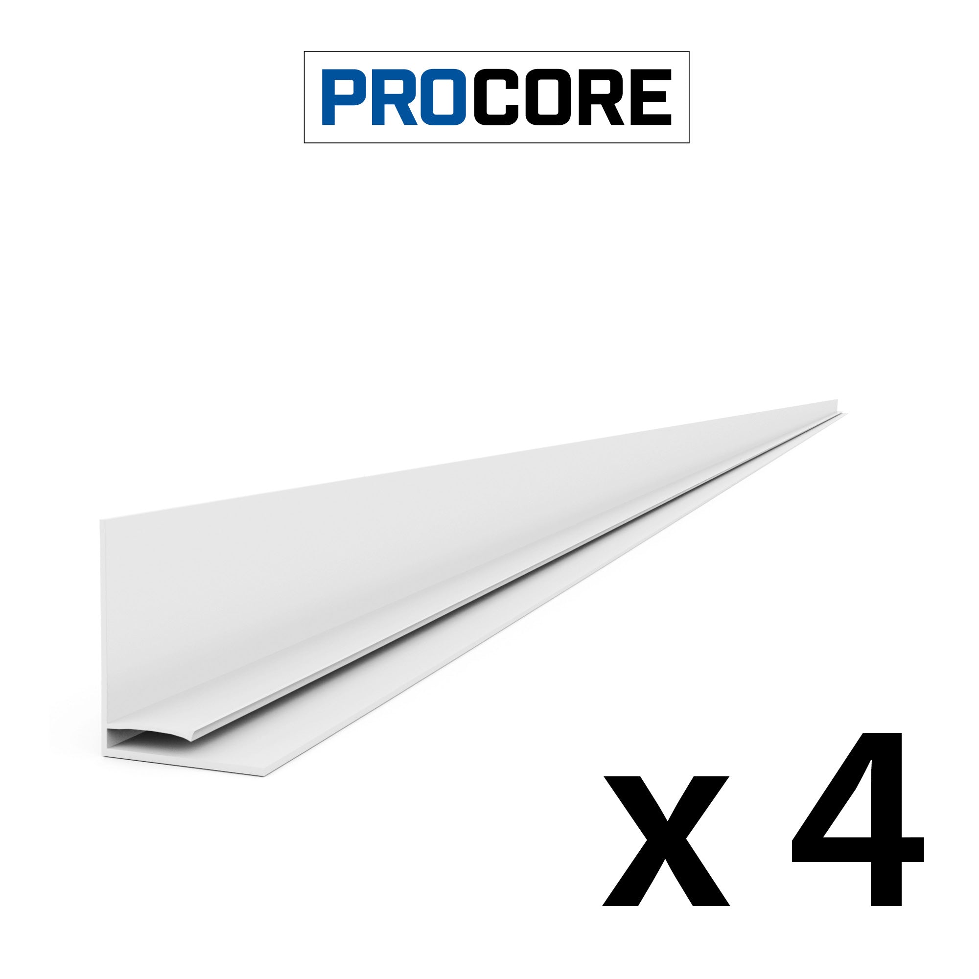 PROCORE – Ensemble de moulures supérieures en PVC de 8 pi