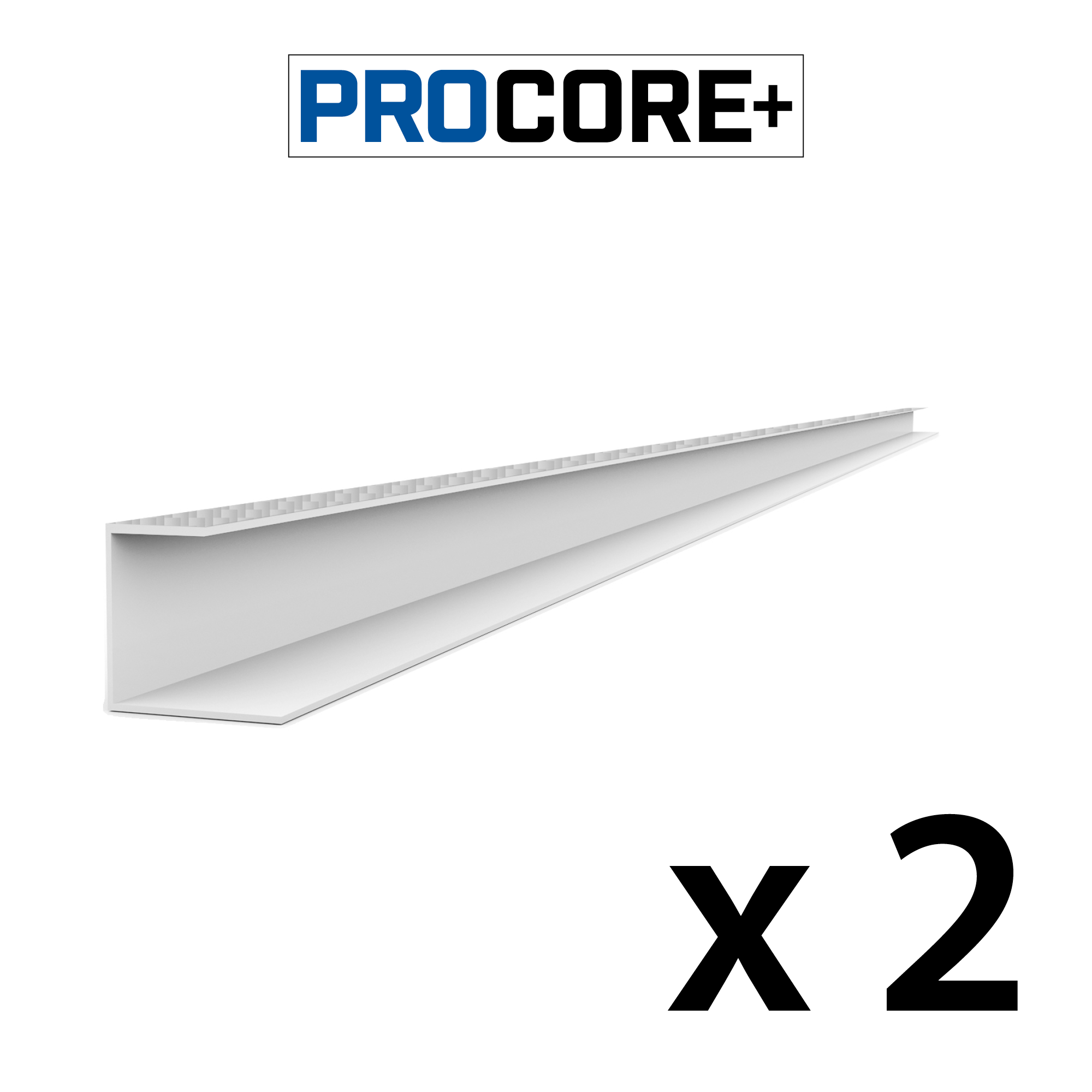 PROCORE PLUS Ensemble de moulures latérales de 8 pi