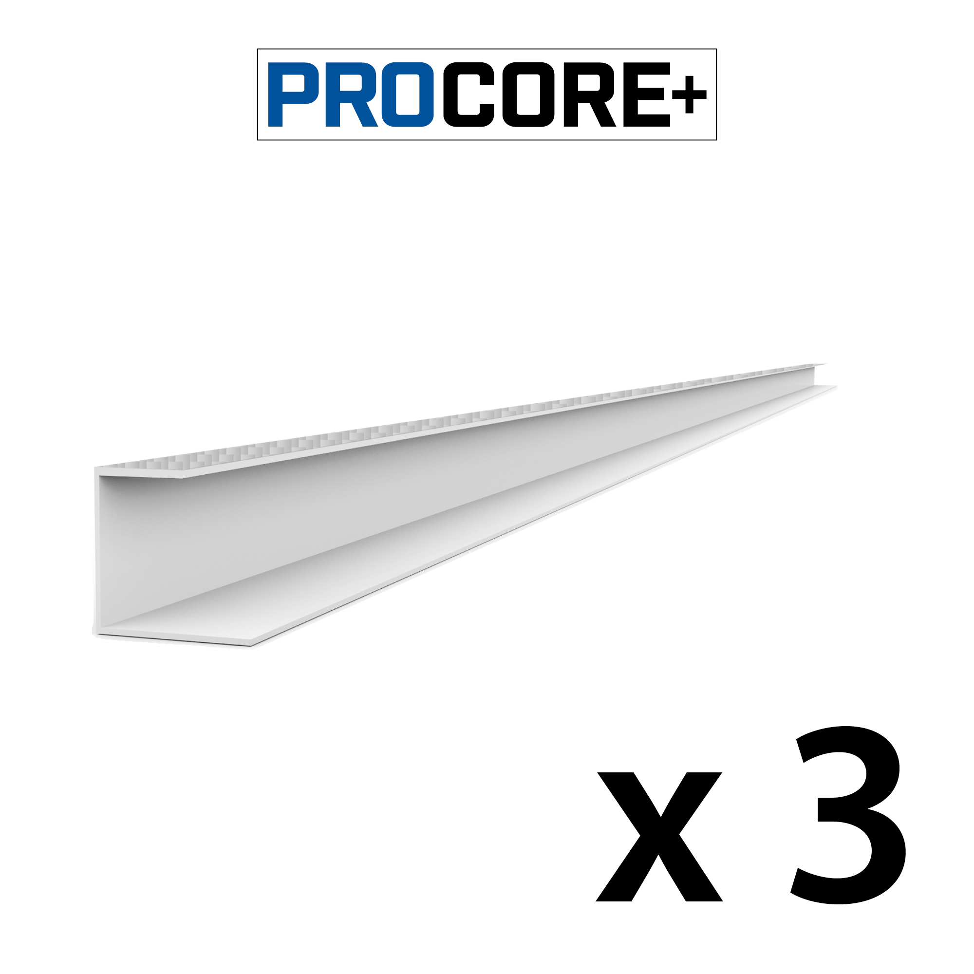 PROCORE PLUS Ensemble de moulures latérales de 8 pi