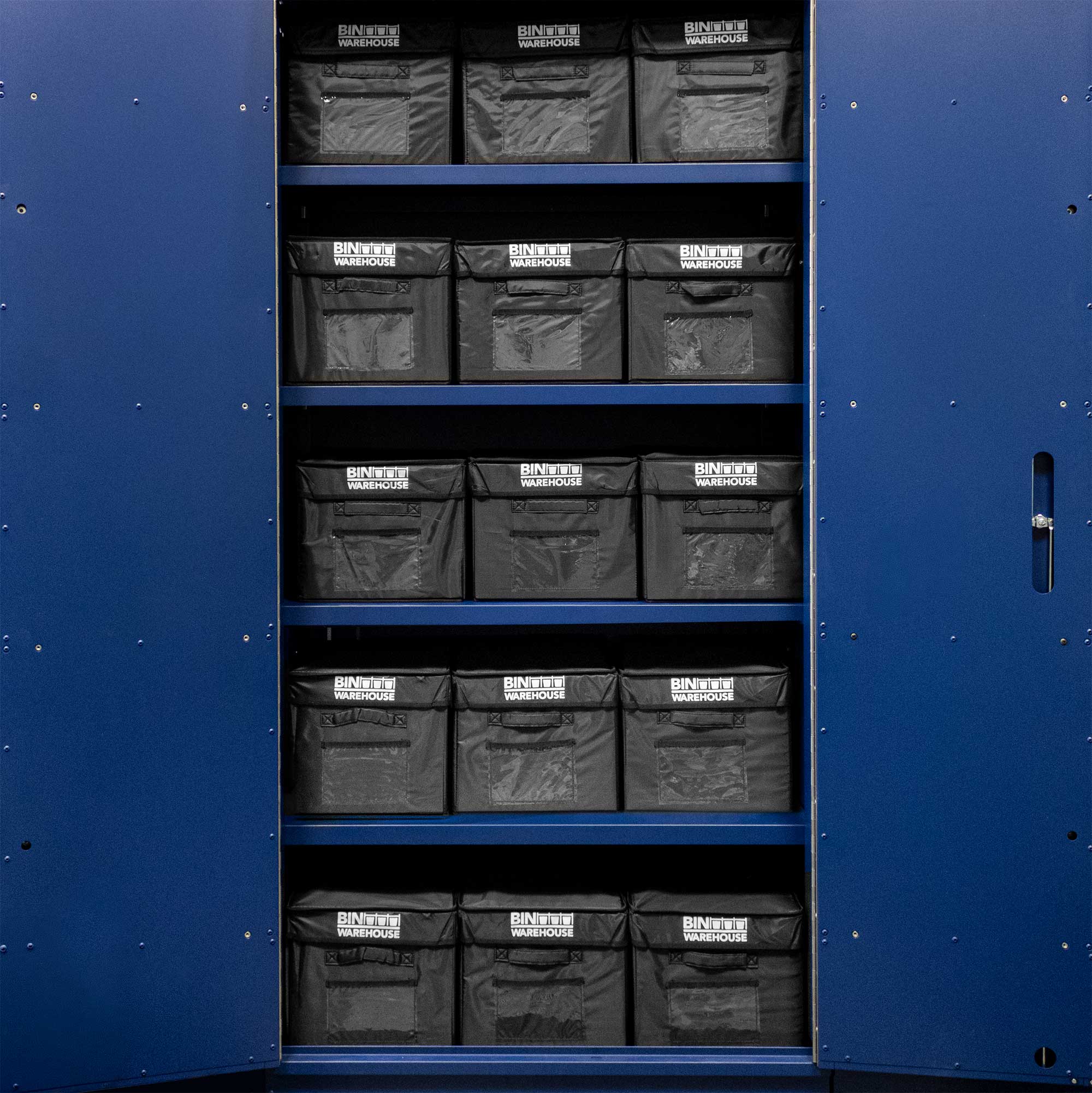 Bin Warehouse – Fold-A-Tote Black – 9 Gallon 6 pack