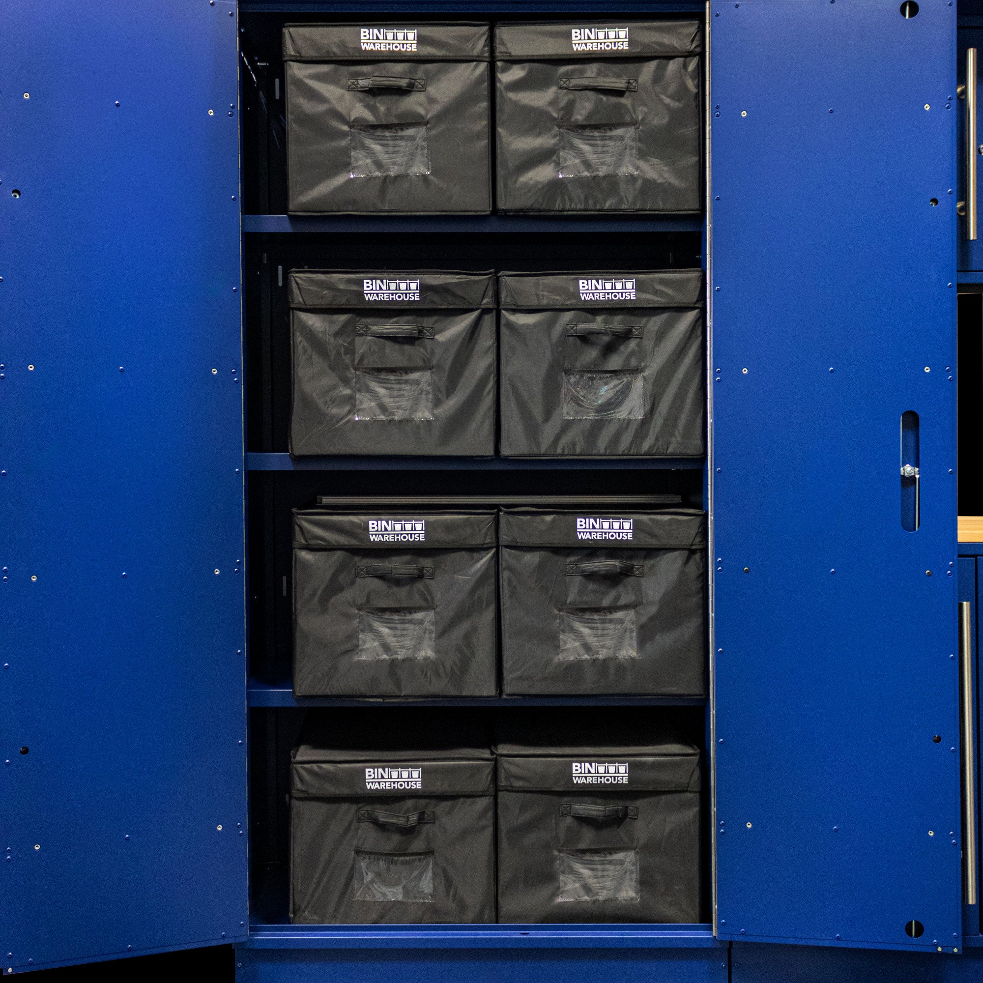 Bin Warehouse – Fold-A-Tote Black – 22 Gallon 4 Pack