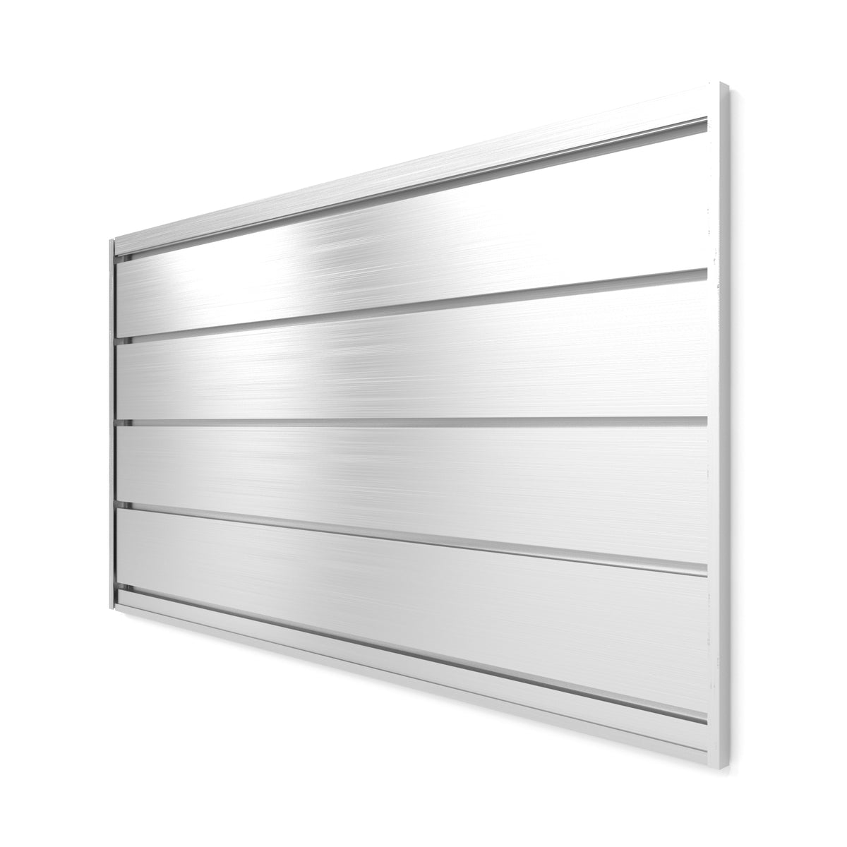 Lot De 5 Panneaux Dosseret Aluminium Brossé Fasade - Facile à Installer - Neuf
