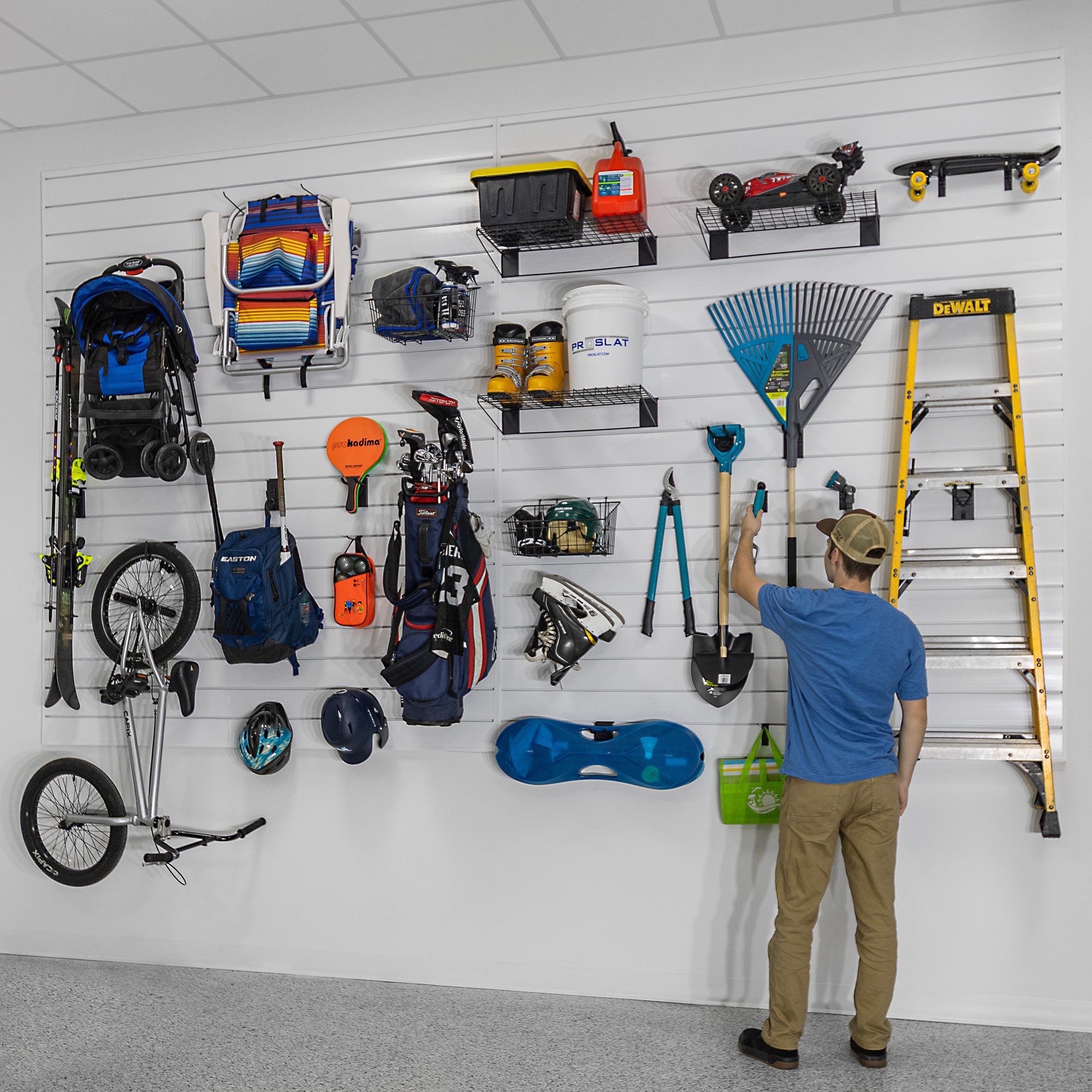 Classic Slatwall Ultimate Tool Organizer Bundle – STEALTH