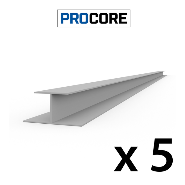 8 ft. PROCORE PVC H Trim Pack - Grey