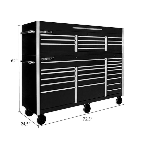 MCS 72.5 in. Rolling tool chest combo – Black FINAL SALE