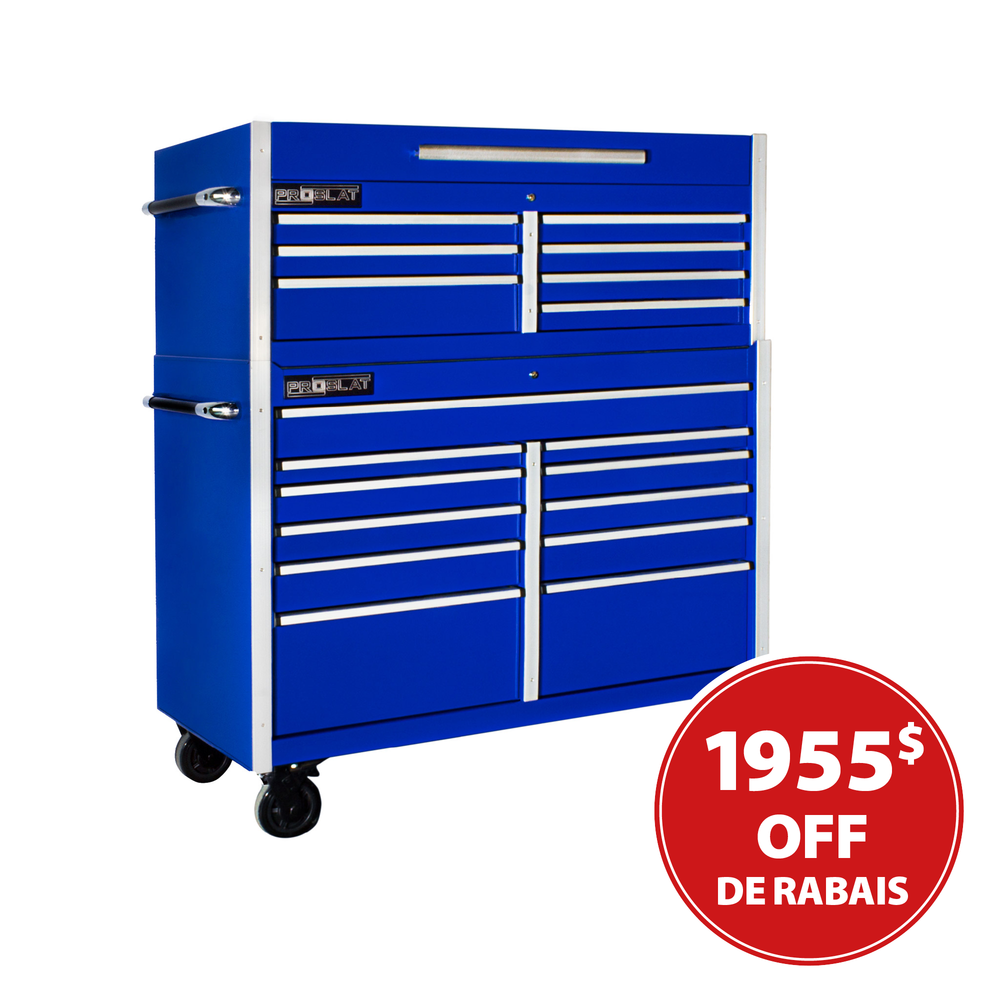 SAVE $1,955 MCS 54 in. Rolling tool chest combo – Blue