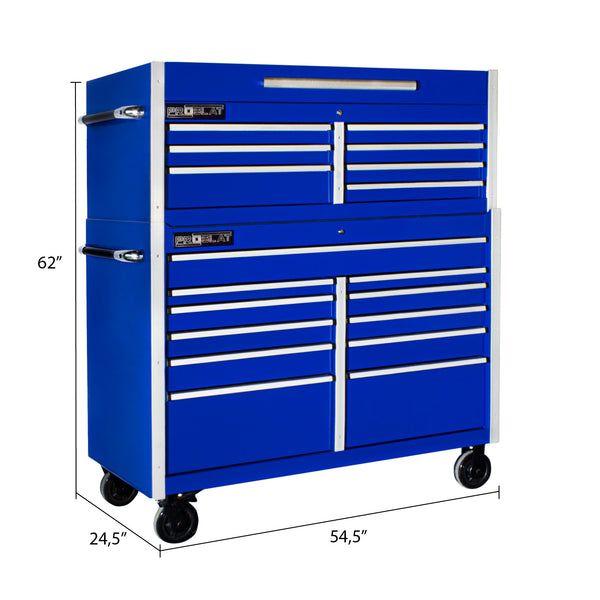 MCS 54 in. Rolling tool chest combo – Blue FINAL SALE