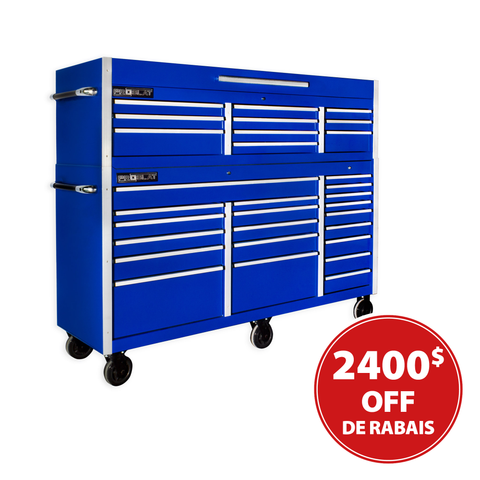 MCS 72.5 in. Rolling tool chest combo – Blue FINAL SALE
