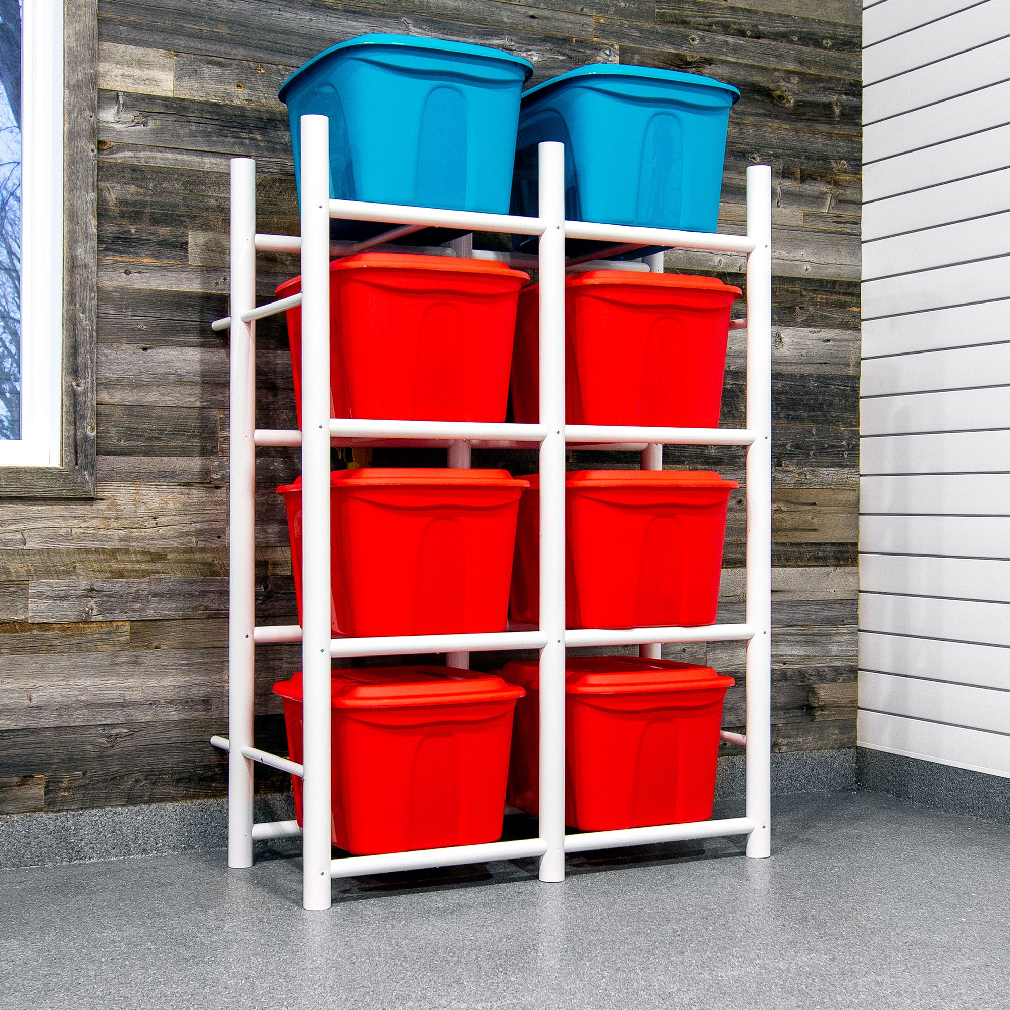 Bin Warehouse Rack – 8 Totes