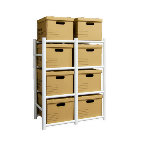 Bin Warehouse Rack – 12 Totes Compact