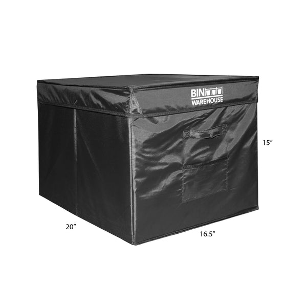 Bin Warehouse – Fold-A-Tote Black – 22 Gallon 4 Pack