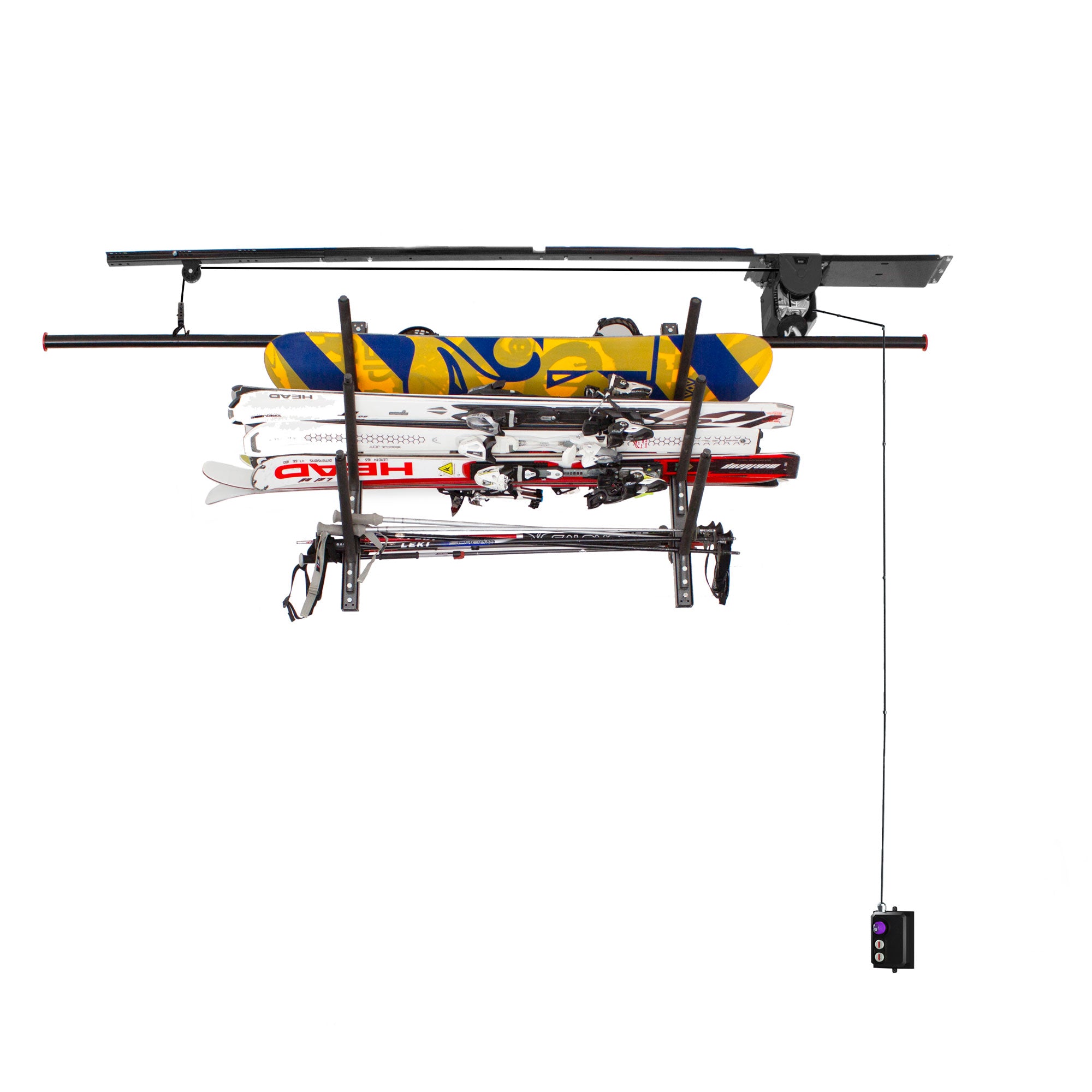 Garage Gator — Ensemble d'élévateur pour skis ou équipement nautique (220 lb)