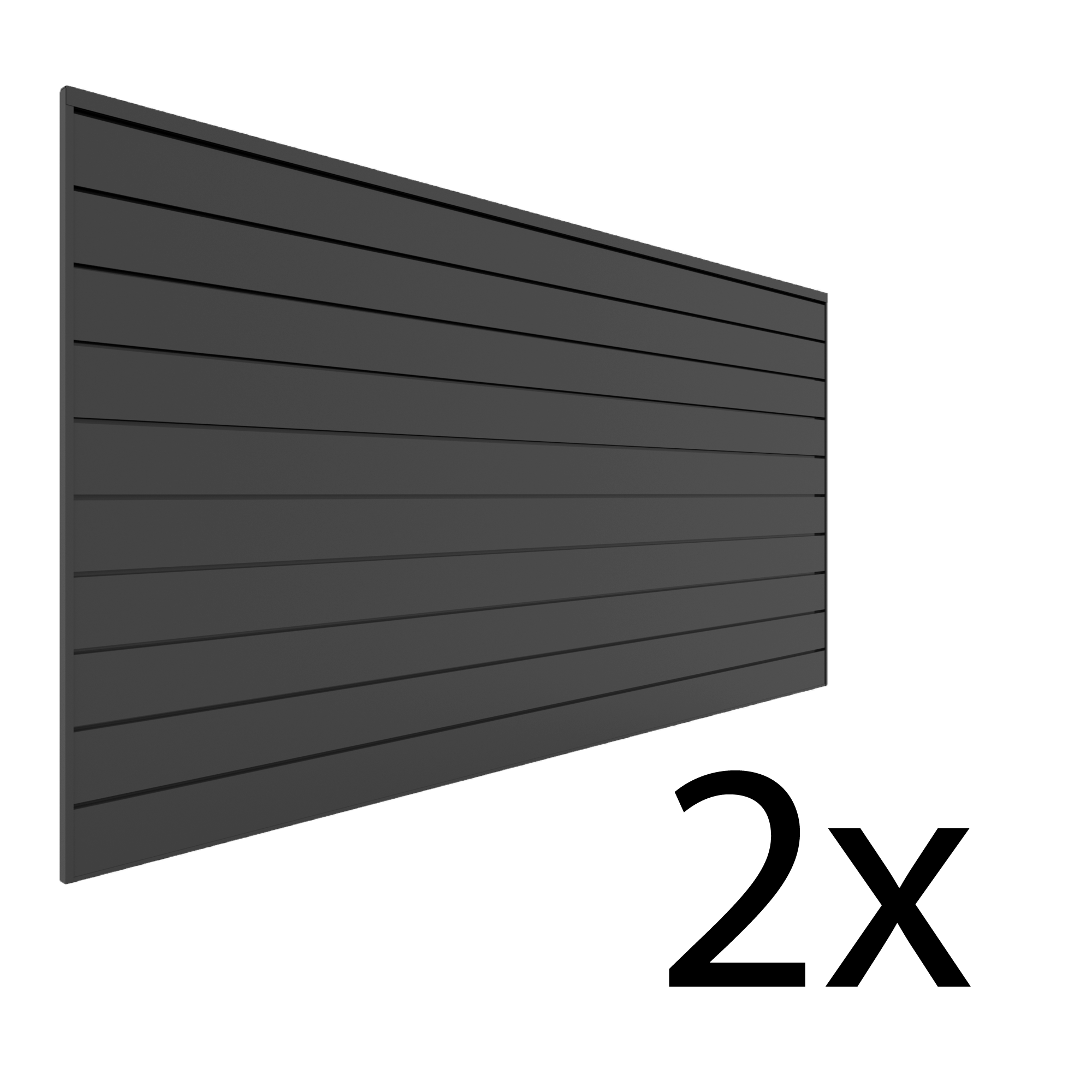 4 ft. x 8 ft. PVC Slatwall – 2 pack 64 sq ft