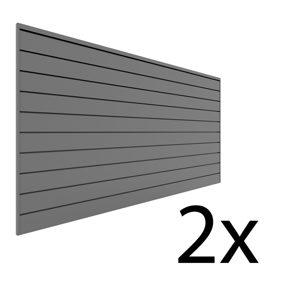 8 ft. x 4 ft. PVC Slatwall - 2 pack 64 sq ft