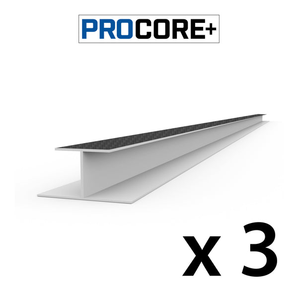 8 ft. PROCORE+ Black carbon fiber PVC H-Trim Pack