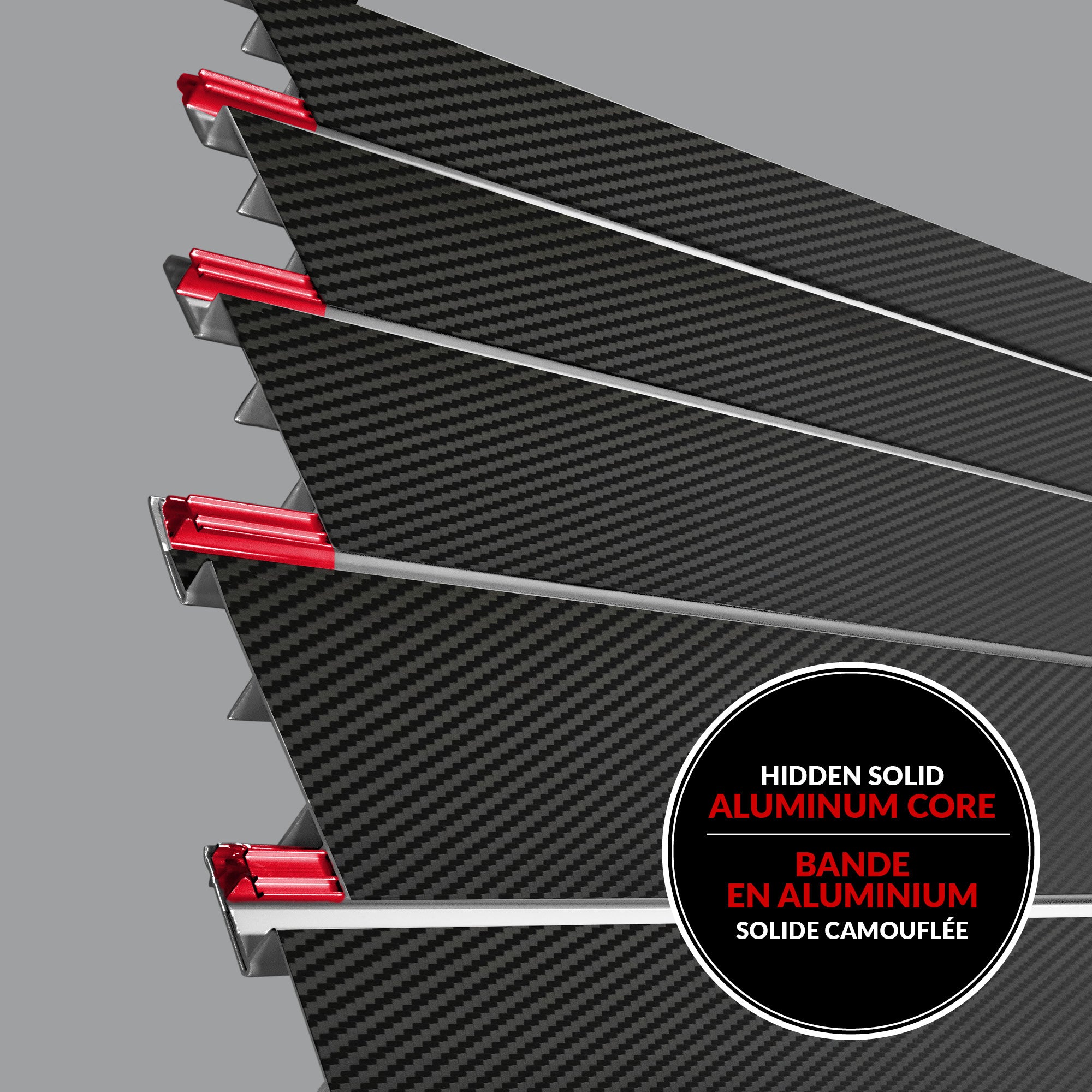 8 ft. x 4 ft. PROCORE+ Black Carbon Fiber PVC Slatwall – 2 Pack 64 sq ft
