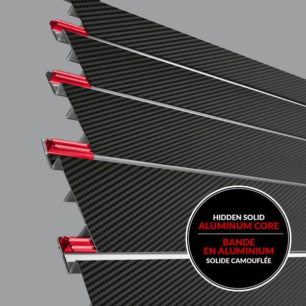 8 ft. x 4 ft. PROCORE+ Black Carbon Fiber PVC Slatwall